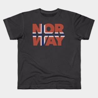 Norway - Flag Design Kids T-Shirt